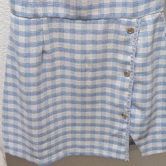 Francesca's Paula Square Neck Tweed Mini Dress - Picture 5 of 8